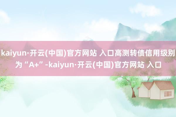 kaiyun·开云(中国)官方网站 入口高测转债信用级别为“A+”-kaiyun·开云(中国)官方网站 入口